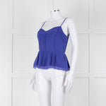 Juicy Couture Purple Silk Cut Out Back Camisole