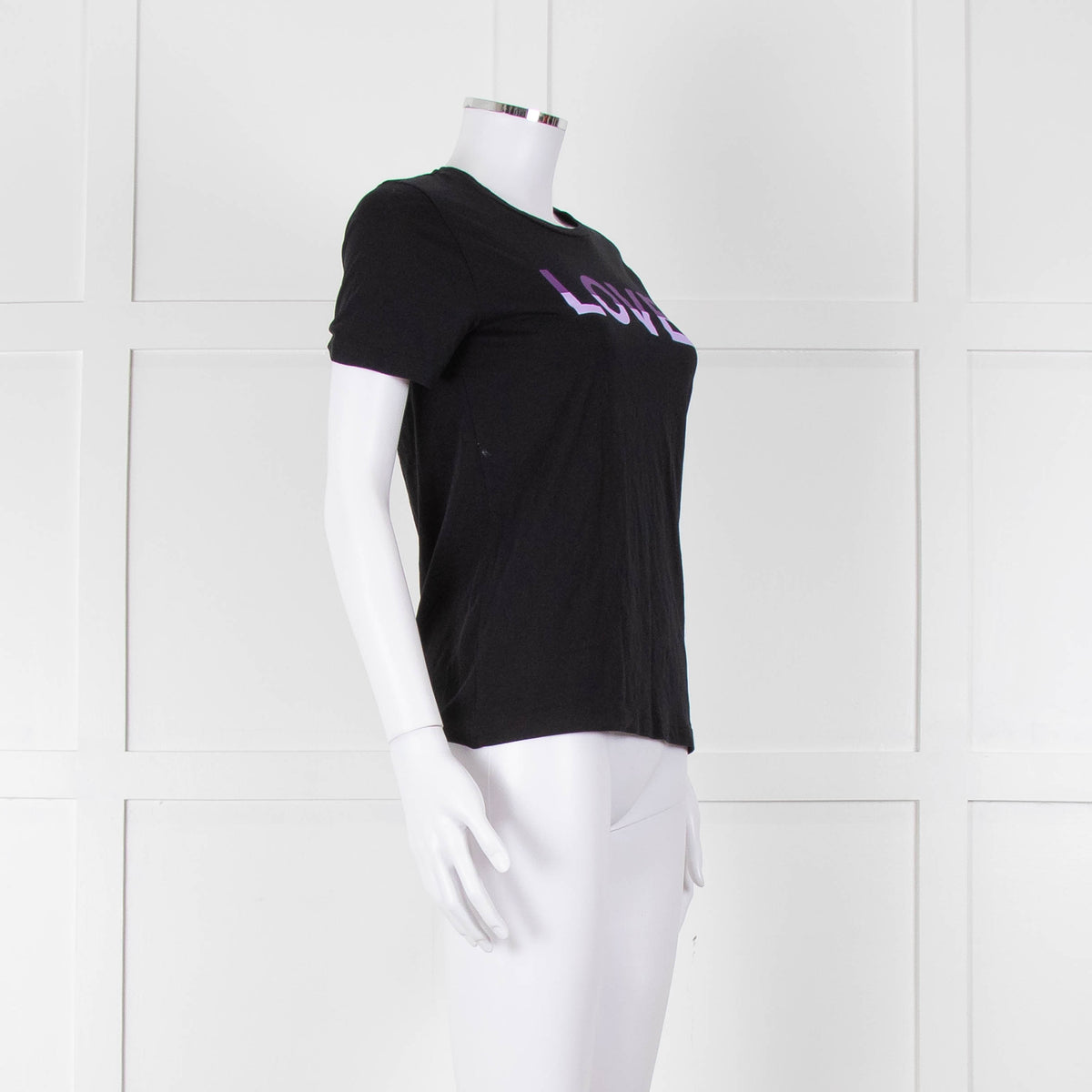 Chinti & Parker Black Cotton Love T-Shirt
