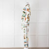 Olivia Von Halle Cream City Stamp Print Silk Pyjama Set