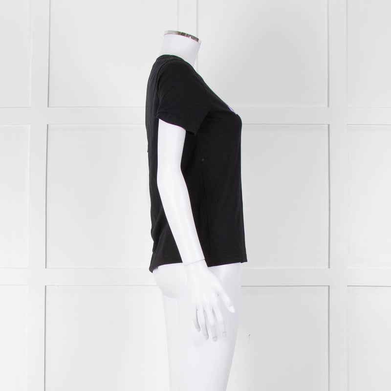 Chinti & Parker Black Cotton Love T-Shirt