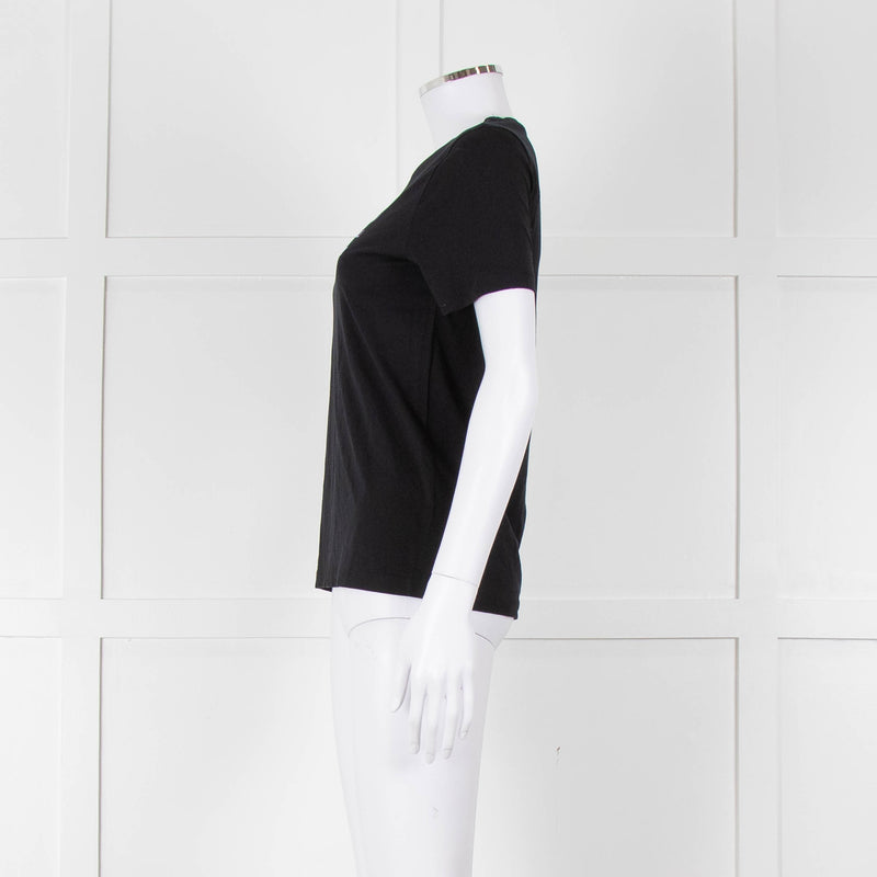 Chinti & Parker Black Cotton Love T-Shirt