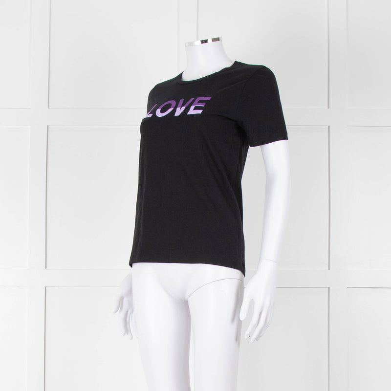 Chinti & Parker Black Cotton Love T-Shirt