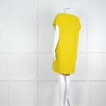 Diane Von Furstenberg Chartreuse Sequin Front Tunic Dress