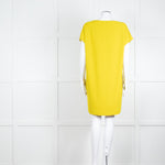 Diane Von Furstenberg Chartreuse Sequin Front Tunic Dress