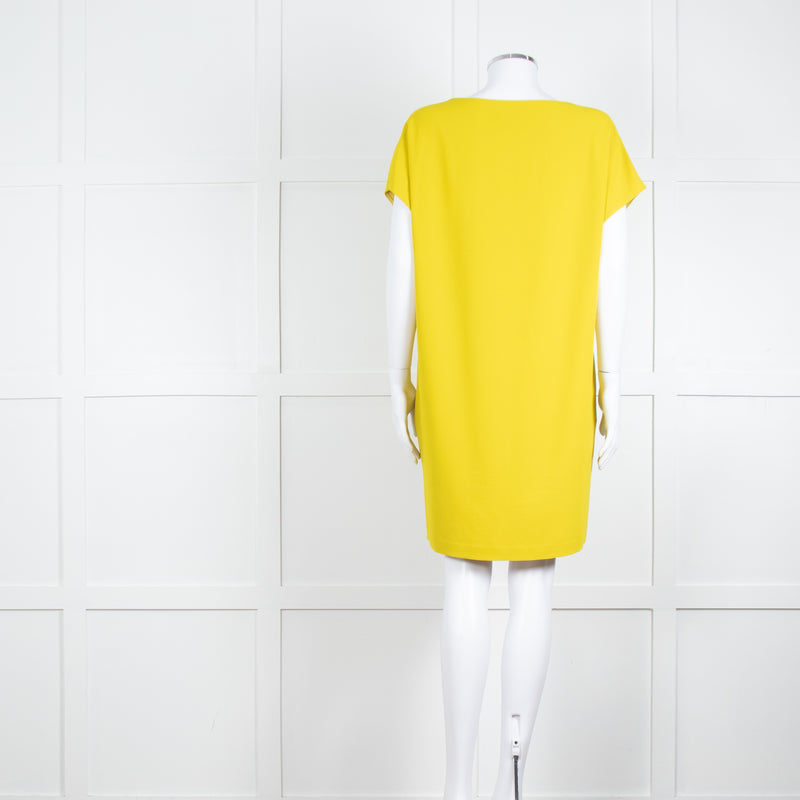 Diane Von Furstenberg Chartreuse Sequin Front Tunic Dress