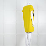 Diane Von Furstenberg Chartreuse Sequin Front Tunic Dress