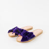 Manebi Velvet Purple Bow Sliders