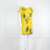 Diane Von Furstenberg Chartreuse Sequin Front Tunic Dress