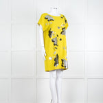 Diane Von Furstenberg Chartreuse Sequin Front Tunic Dress