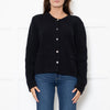 Almada Label Navy Nova Cotton Knit Cardigan