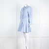 Maje Blue Stripe Cotton Shirt Dress