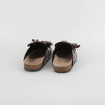 JW Anderson Burgundy Tassel Leather Mules