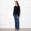 Almada Label Navy Nova Cotton Knit Cardigan