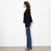 Almada Label Navy Nova Cotton Knit Cardigan