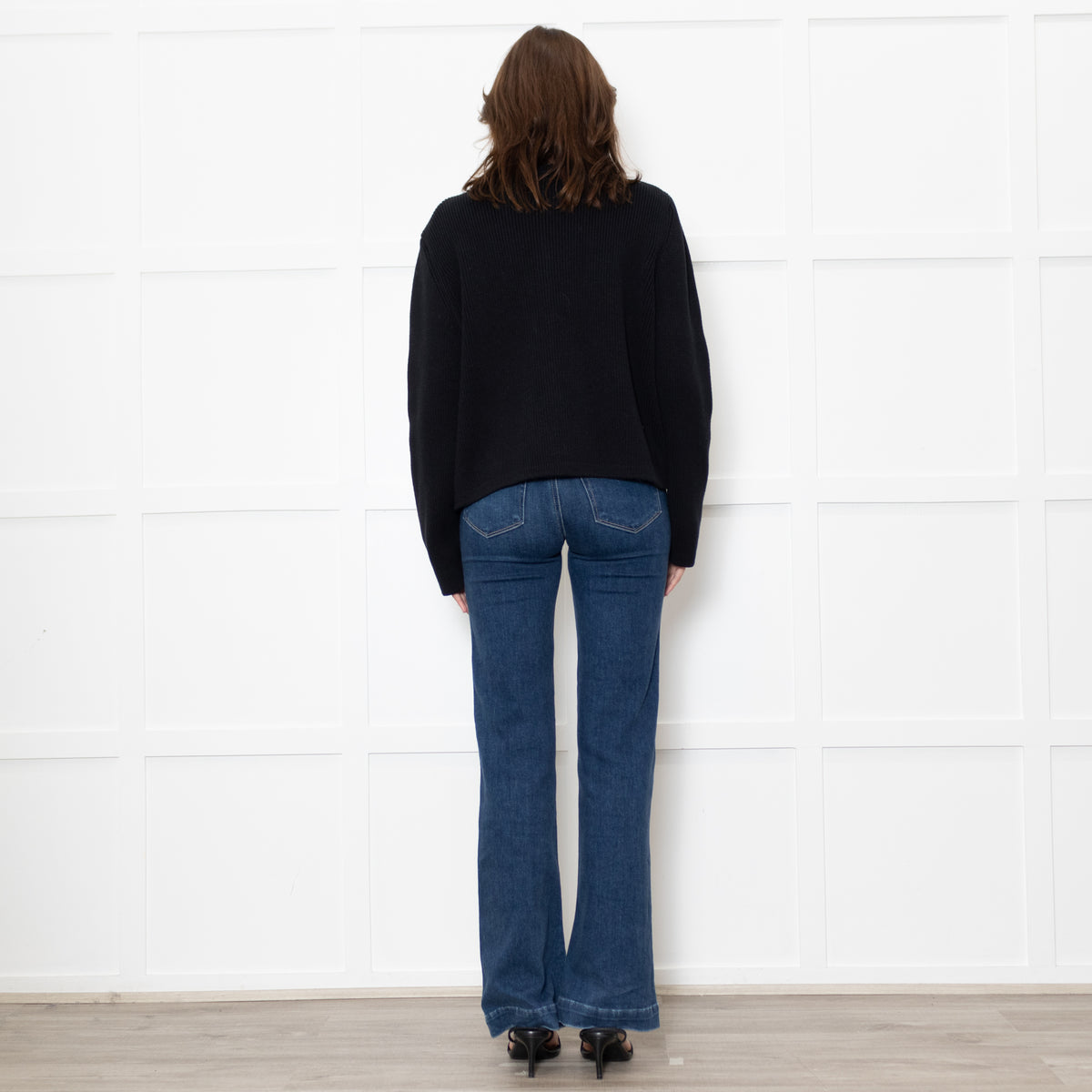 Almada Label Navy Nova Cotton Knit Cardigan