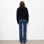 Almada Label Navy Nova Cotton Knit Cardigan