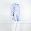 Maje Blue Stripe Cotton Shirt Dress