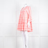Devotion Twins Cream Neon Pink Long Sleeve Kaftan Dress