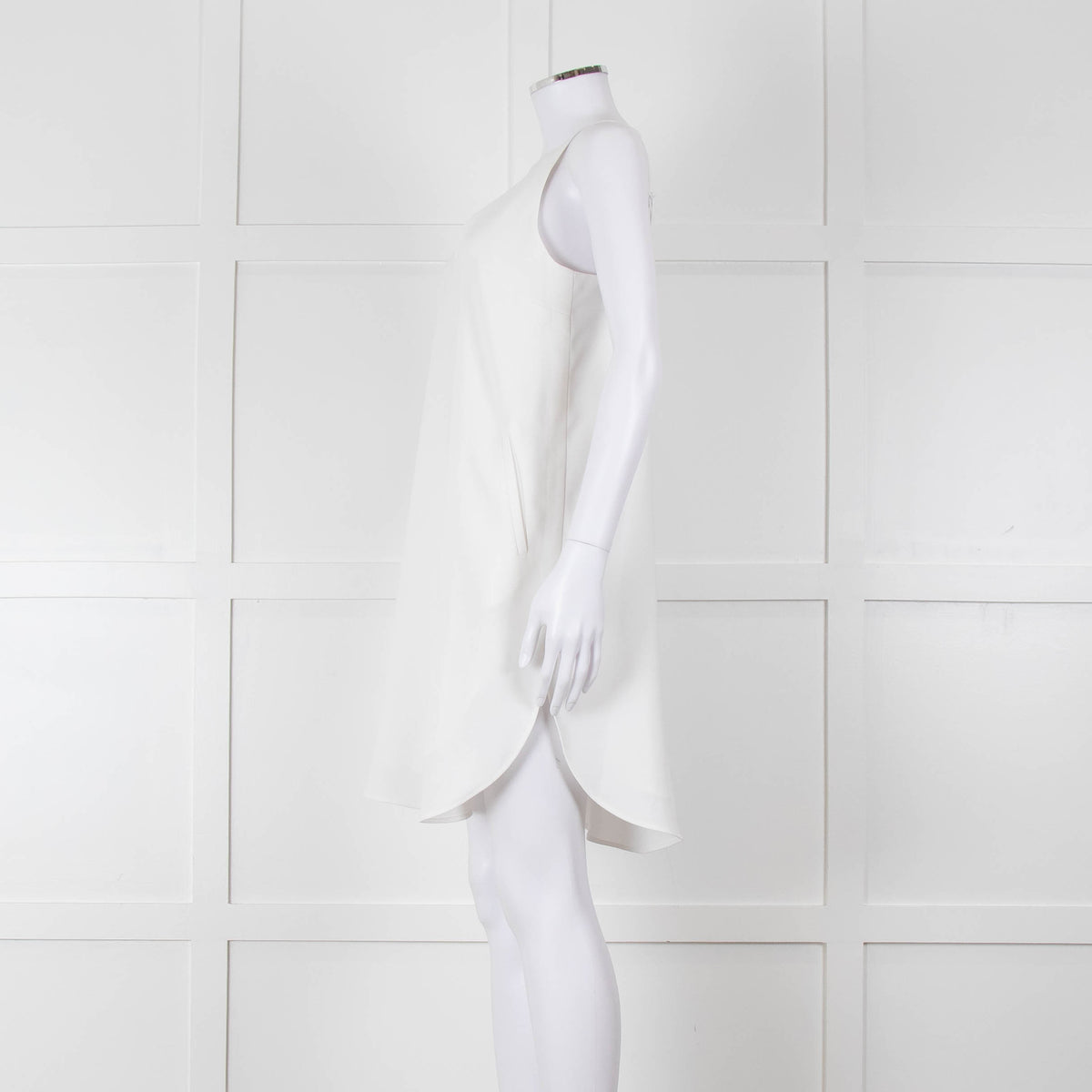 T Alexander Wang White Sleeveless Mini Dress