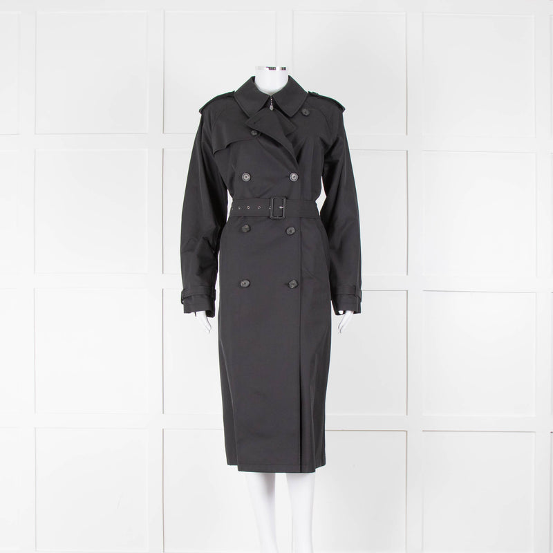 Nili Lotan Tanner Trench Coat in Black