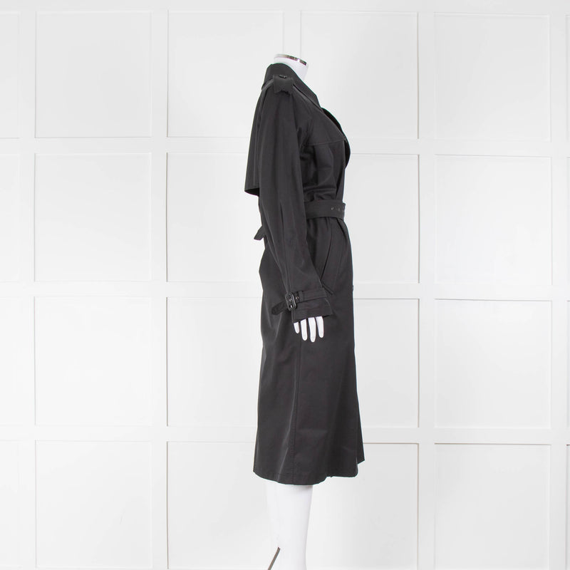Nili Lotan Tanner Trench Coat in Black
