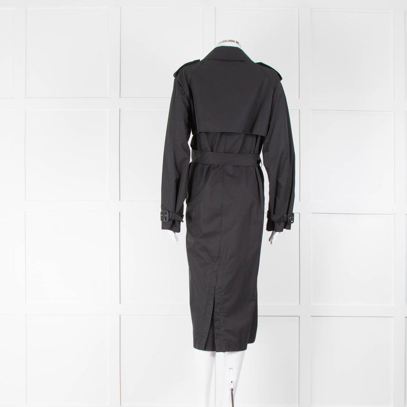 Nili Lotan Tanner Trench Coat in Black