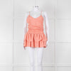 Maje Peach Sleeveless Mini Sun Dress
