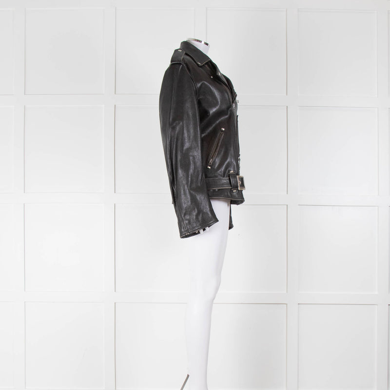 RE/DONE Oversized Moto Leather Jacket