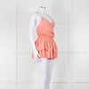 Maje Peach Sleeveless Mini Sun Dress