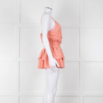 Maje Peach Sleeveless Mini Sun Dress