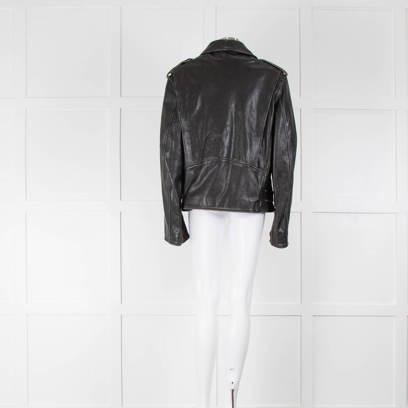 RE/DONE Oversized Moto Leather Jacket
