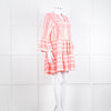 Devotion Twins Cream Neon Pink Long Sleeve Kaftan Dress