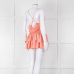 Maje Peach Sleeveless Mini Sun Dress