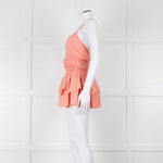 Maje Peach Sleeveless Mini Sun Dress