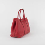 Hermes Rouge Garden Party 30 Togo Leather Bag
