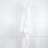 Ottod'Ame White Cotton Puff Sleeve Tiered Dress