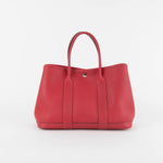 Hermes Rouge Garden Party 30 Togo Leather Bag