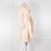 Carl Kapp Cream Belted Edge To Edge Coat