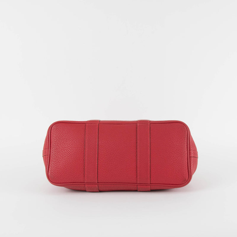 Hermes Rouge Garden Party 30 Togo Leather Bag
