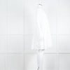 Ottod'Ame White Cotton Puff Sleeve Tiered Dress