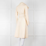 Carl Kapp Cream Belted Edge To Edge Coat