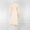 Carl Kapp Cream Belted Edge To Edge Coat