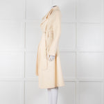 Carl Kapp Cream Belted Edge To Edge Coat