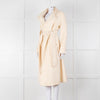 Carl Kapp Cream Belted Edge To Edge Coat