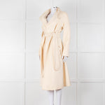 Carl Kapp Cream Belted Edge To Edge Coat