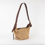 Zadig & Voltaire Raffia Cecilia Bag With Brown Leather Long Strap