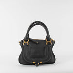 Chloe Marcie Small Black Leather Bag