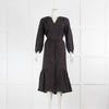 Isabel Marant Etoile Black Linen Maxi Dress