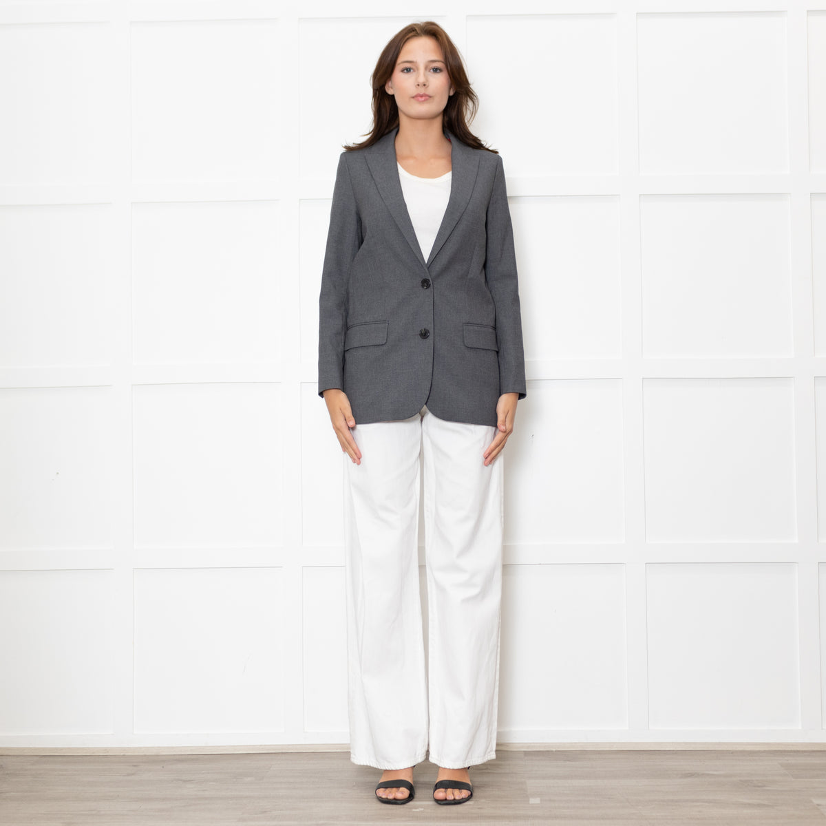 Zadig & Voltaire Grey Blazer with Angel Wing Crystal Back