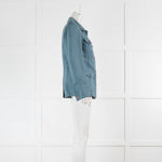 Marc By Marc Jacobs Blue Cotton Front Pocket Jacket